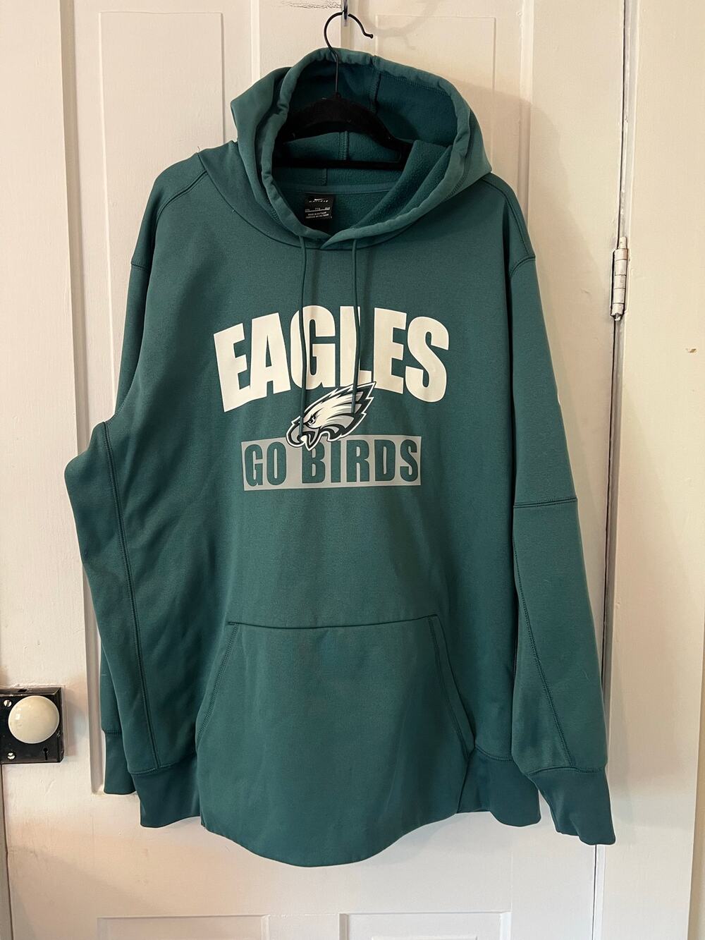 Nike dri fit mens XXL Philadelphia eagles football hoodie sweatshirt go birds